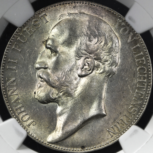 LIECHTENSTEIN リヒテンシュタイン 5Kronen 1915 NGC-MS63 UNC