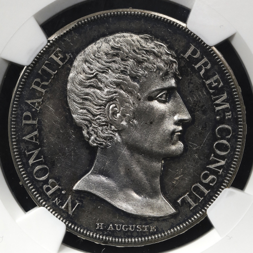 FRANCE Napoleon I ナポレオン1世(1802~15) Pattern 5Francs AN-XI(1802/3) NGC-MS62 プ儿ーフ? -UNC