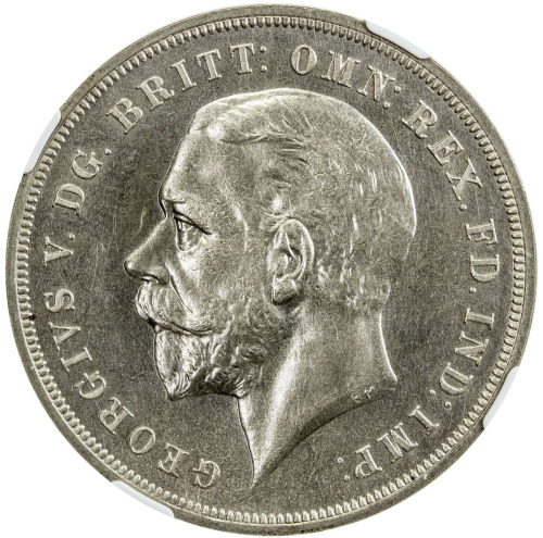 World Coins - Europe，GREAT BRITAIN: George V, 1910-1936, AR crown, 1935, KM-842, S-4049, Silver Jubi
