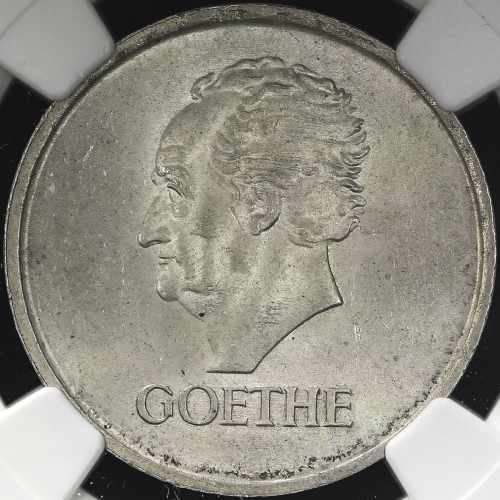 GERMANY Weimar Rep ワイマー儿共和国 3Reichsmark 1932A  NGC-MS65 UNC~FDC