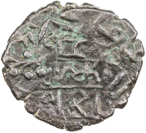 India - Princely States，BARIA: temp. Mansinhji, 1864-1908, AE paisa (7.91g), ND, Gujarati legend on 