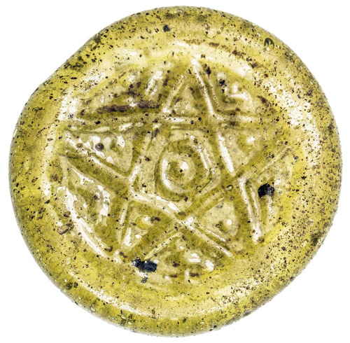 Islamic - Spain & North Africa，MAMLUK: Anonymous, glass jeton/weight (2.93g), A-1047, anepigraphic, 