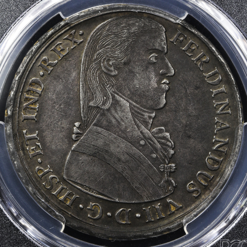 PERU ペ儿ー Silver Proclamation Medal 1808  PCGS-AU55 EF