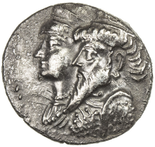 Ancient - Near East，ELYMAIS: Kamnaskires III & Anzaze, ca. 82-73 BC, AR drachm (3.95g), Seleucia ad 
