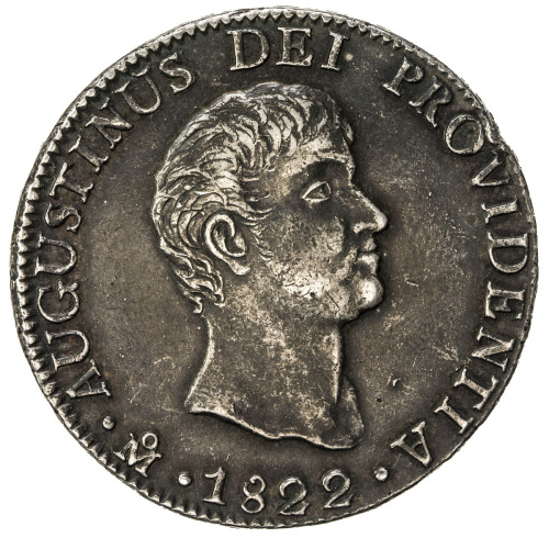 World Coins - The Americas，MEXICO: Augustin I Iturbide, 1822-1823, AR 8 reales (26.96g), 1822-Mo, KM