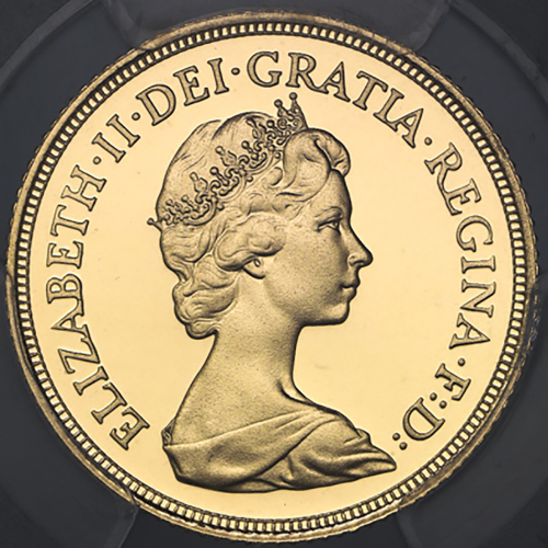 GREAT BRITAIN Elizabeth II エリザベス2世(1952~) Sovereign 1982 PCGS-PR69 DCAM Proof