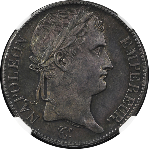 FRANCE Napoleon I ナポレオン1世(1802~15) 5Francs 1815A NGC-MS64 トーン UNC+