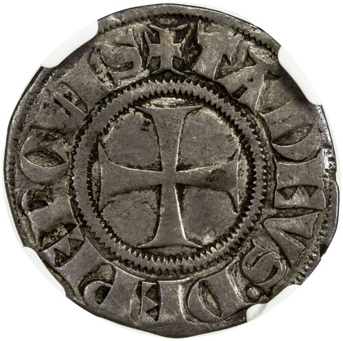 World Coins - Europe，BOLOGNA: Taddeo Pepoli, 1337-1347, AR doppio grosso, Biaggi-363, TADEVS DE PEPO
