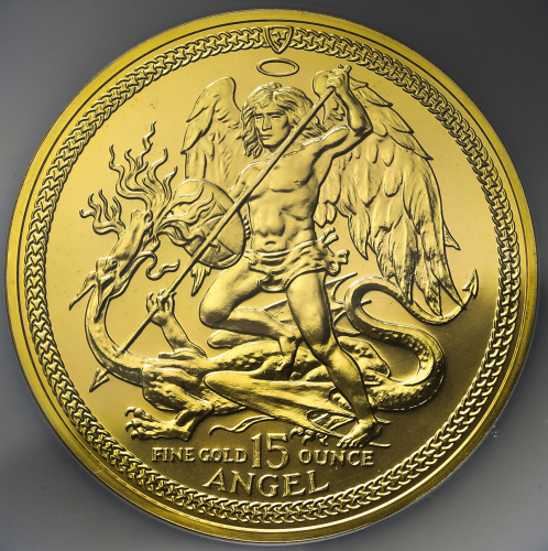 ISLE OF MAN マン岛 15Angel 1987 NGC-MS69 UNC