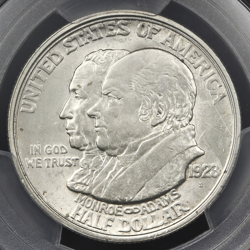 USA アメリカ合众国 50Cents 1923S   PCGS-UNC Details”Scratch”  スクラッチ AU