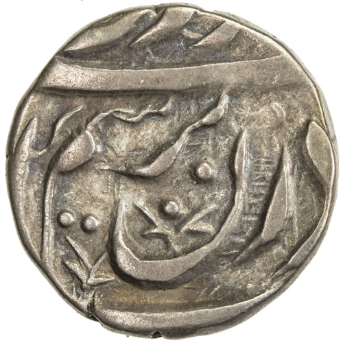 India - Princely States，MALER KOTLA: Ibrahim Ali Khan, 1871-1908, AR ¼ rupee (2.68g), 