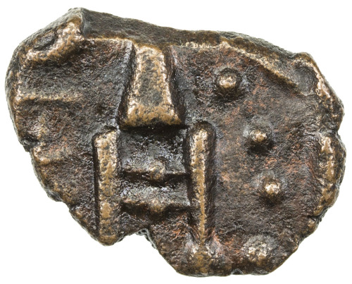 India - Princely States，LUNAVADA: Wakhat Singhji, 1867-1929, AE ¼ paisa (2.01g), ND, KM-—, katar , P