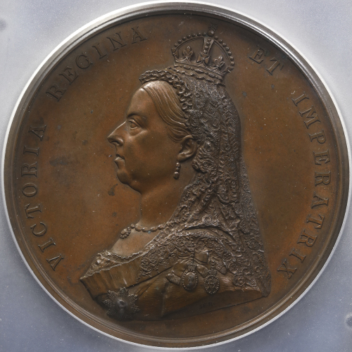 GREAT BRITAIN Victoria ヴィクトリア(1837~1901) AE Medal 1887  PCGS-SP63BN UNC