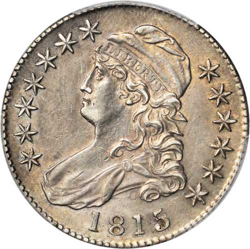 1815/2 Capped Bust Half Dollar. O-101a. Rarity-3. AU Details--Cleaned (PCGS).