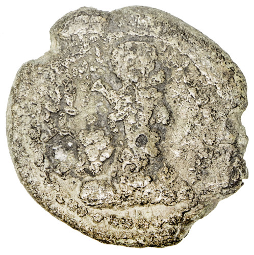 Ancient - Near East，SASANIAN KINGDOM: Shahpur II, 309-379, lead pashiz (3.53g), G-109, standard bust