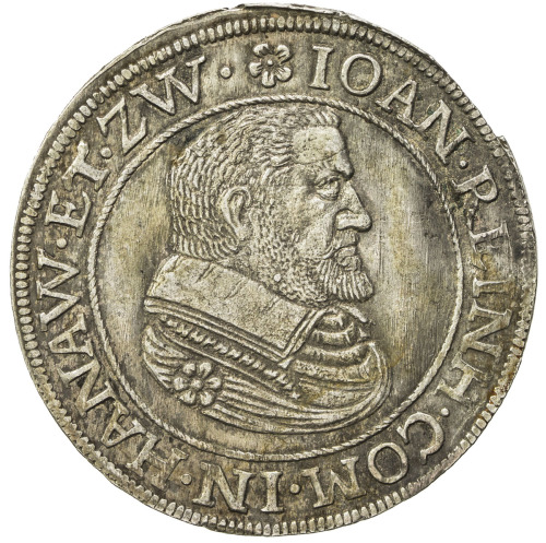 World Coins - Europe，HANAU-LICHTENBERG: Johann Reinhard I, 1599-1625, AR teston (6.05g), ND (1621), 