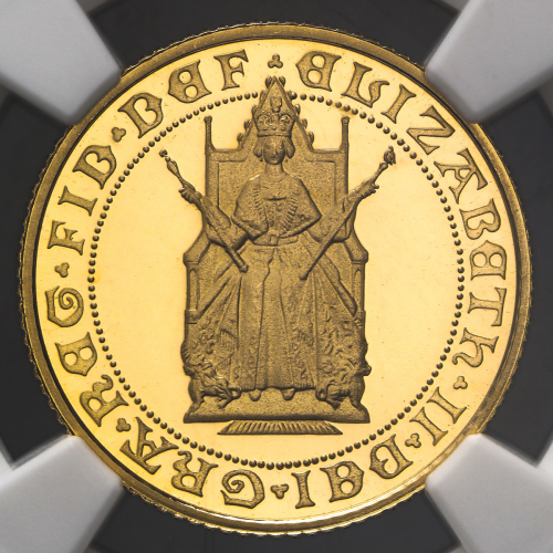 GREAT BRITAIN Elizabeth II エリザベス2世(1952~) 1/2Sovereign 1989 NGC-PF69 Ultra Cameo Proof