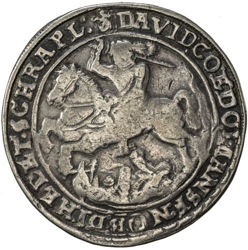 World Coins - Europe，MANSFELD-EIGENTLICHE-HINTERORT: David, 1592-1628, AR thaler (28.92g), Eisleben,
