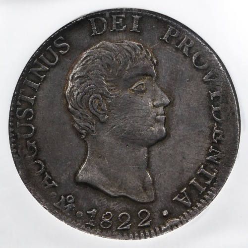 MEXICO メキシコ 8Reals 1822JM NGC-MS62 -UNC