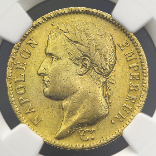FRANCE Napoleon I ナポレオン1世(1802~15) 40Francs 1812A NGC-AU55 EF