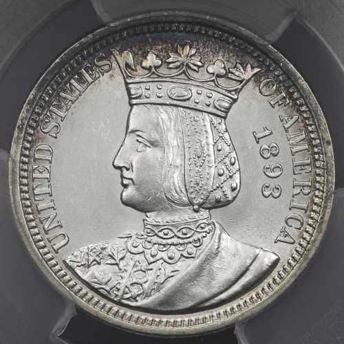 USA アメリカ合众国 25Cents 1893  PCGS-AU55 EF