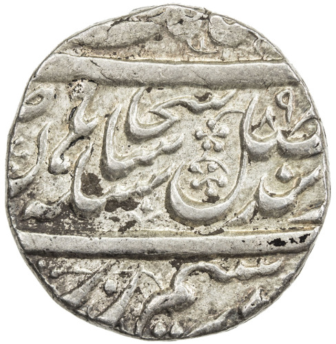 India - Princely States，SIKH EMPIRE: AR rupee (11.11g), Lahore, VS[18]89, KM-66.2, Herrli-08.08, VS1