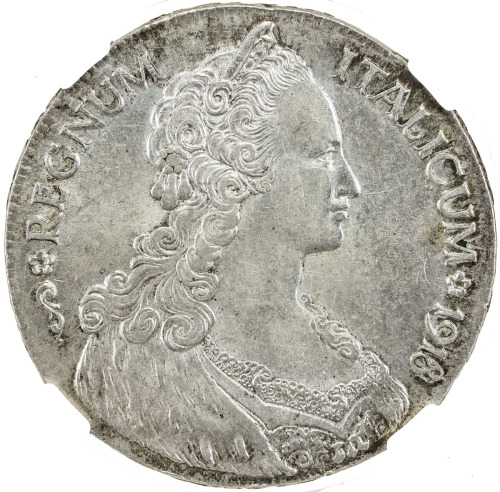 World Coins - Africa，ERITREA: Vittorio Emanuele, 1900-1945, AR tallero, 1918-R, KM-5, design derived