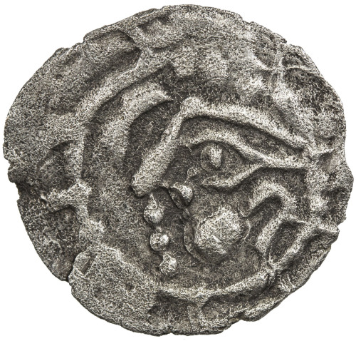 Ancient - Central Asia，NAKHSHAB: Anonymous, 3rd series, ca. 3rd century, AR obol (0.35g), cf. Zeno-6