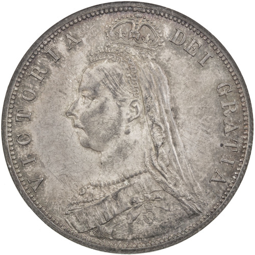 World Coins - Europe，GREAT BRITAIN: Victoria, 1837-1901, AR ½ crown, 1887, KM-764, S-3924, Jubilee h