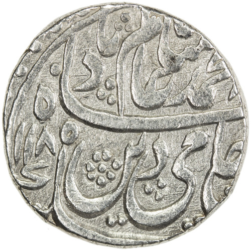 India - Princely States，ROHILKHAND: NASRULLANAGAR: AR rupee (10.98g), Nasrullanagar, AH1185 year 12,