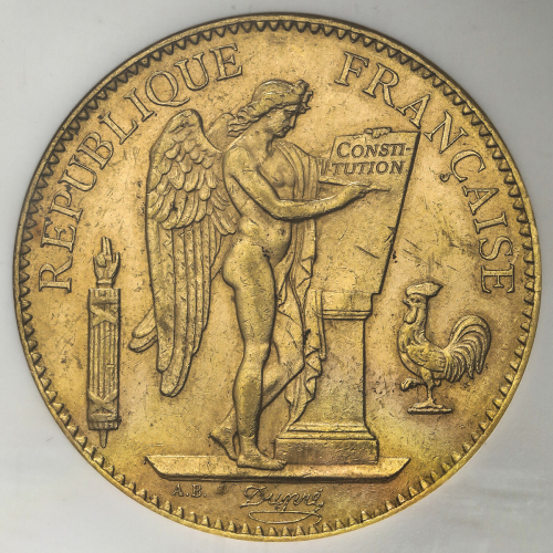 FRANCE 3rd Rep 第三共和政(1870~1940) 100Francs 1903A NGC-MS62 AU/UNC