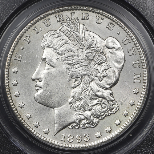 USA アメリカ合众国 Dollar 1893CC  PCGS-Genuine”Cleaned” 洗浄 EF