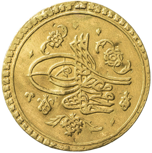 Islamic - Ottoman Empire，TURKEY: Mahmud I, 1730-1754, AV 1½ sultani (4.70g), Islambul, AH1143, KM-23