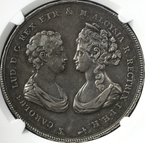 ITALY Tuscany トスカナ 10Paoli 1806 NGC-XF45 VF～EF