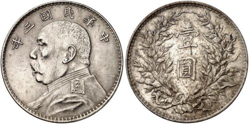 袁世凯像民国三年壹圆 近未流通