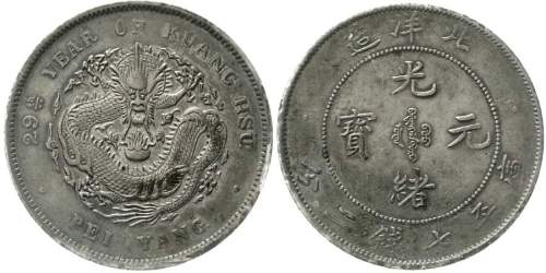 北洋造光绪29年七钱二分 近未流通