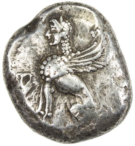 Ancient - Greek，IONIAN ISLANDS: Chios: Anonymous, circa 400-380 BC, AR drachm (7.84g), SNG-Copenhage