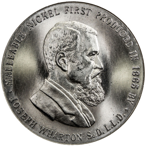 US Coins, Tokens & Medals，UNITED STATES:1904, nickel medal, H&K-323, NGC graded MS65, 