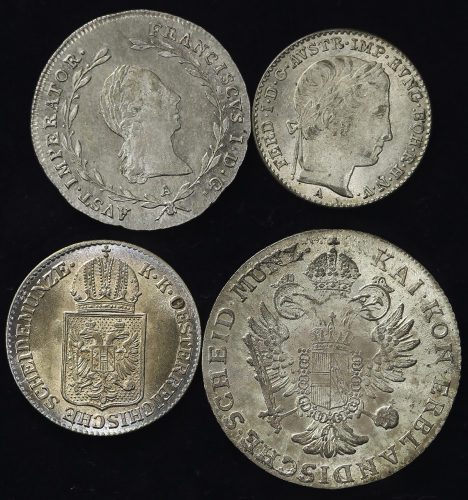 AUSTRIAN Lot オーストリア ロット 3Kreuzer 1848A/5Kreuzer 1821A/6Kreuzer 1849A/12Kreuzer 1795G 返品不可 要下见 Sold a
