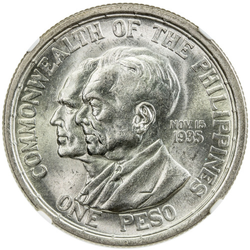 World Coins - Asia & Middle-East，PHILIPPINES: AR peso, 1936, KM-178, Establishment of the Commonweal