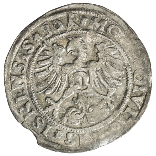 World Coins - Europe，ISNY: AR batzen (2.54g), 1530, Saurma-1520, Nau-218, in the name of the Imperia