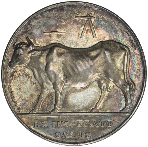 World Coins - Europe，FRANCE: AR medal (16.06g), 1814, 33mm, Paris Municipal Smallpox Vaccinations si