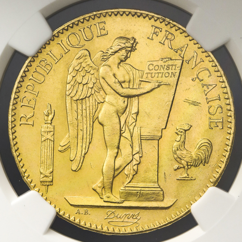 FRANCE 3rd Rep 第三共和政(1870~1940) 100Francs 1882A NGC-MS63 UNC