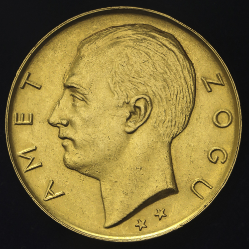 ALBANIA ア儿バニア 100Franga-Ari 1926R EF+