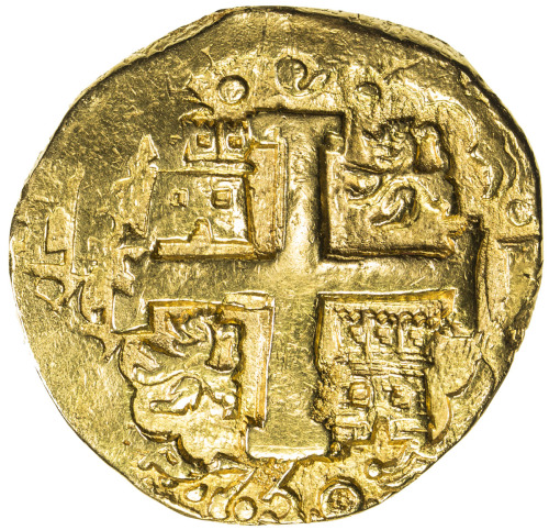 World Coins - The Americas，PERU: Fernando VI, 1746-1760, AV 8 escudos, Lima, 1750, KM-47, CT-17, ass