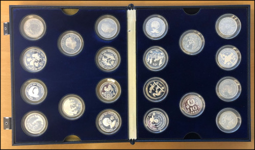 World Coins - Group Lots，WORLDWIDE:LOT of 30 UNICEF 1979-1981 International Year of the Child silver