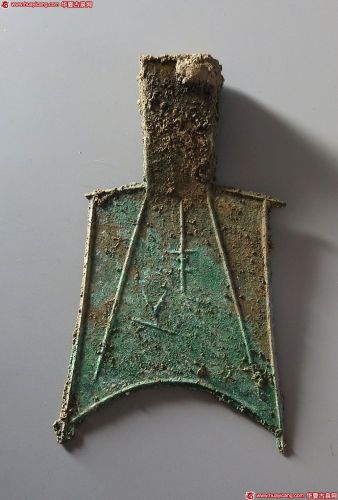 春秋战国布币平肩空首布单字 极美品