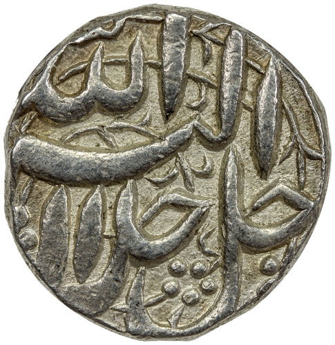 India - Mughal Empire，MUGHAL: Akbar I, 1556-1605, AR rupee, Srinagar, IE48, KM-93.15, month of Di, N