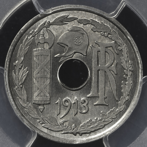 FRANCE 3rd Rep 第三共和政(1870~1940) Essai 10Centimes 1913 PCGS-SP67 见本打FDC