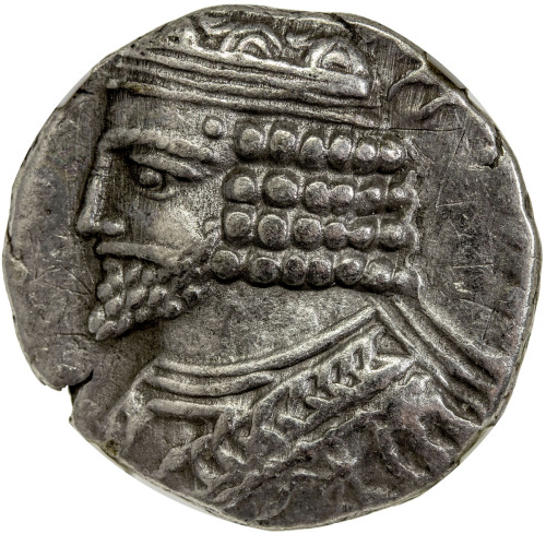 Ancient - Near East，PARTHIAN KINGDOM: Vardanes I, ca. AD 38-46, BI tetradrachm, diademed bust left ,